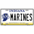 Indiana Marines Novelty Metal License Plate 12" x 6" (LP)