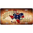 Southern Pride Texas Novelty Metal License Plate 12" x 6" (LP)