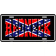 Redneck with Rebel Flag Novelty Metal License Plate 12" x 6" (LP)