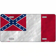 Third Confederate Flag Novelty Metal License Plate 12" x 6" (LP)