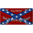 You Better Redneckognize Novelty Metal License Plate 12" x 6" (LP)