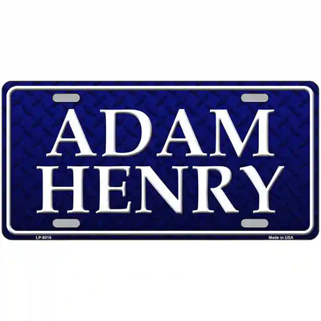 Adam Henry Novelty Metal License Plate 12" x 6" (LP)