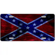 Confederate Flag Foiled Novelty Metal License Plate 12" x 6" (LP)