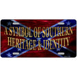 Symbol Of Southern Heritage Novelty Metal License Plate 12" x 6" (LP)