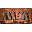 Muscle Car Novelty Metal License Plate 12" x 6" (LP)