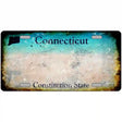 Connecticut State Rusty Novelty Metal License Plate 12" x 6" (LP)