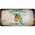 Florida State Rusty Novelty Metal License Plate 12" x 6" (LP)