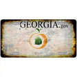 Georgia State Rusty Novelty Metal License Plate 12" x 6" (LP)