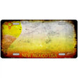 New Mexico State Rusty Novelty Metal License Plate 12" x 6" (LP)