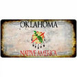 Oklahoma State Rusty Novelty Metal License Plate 12" x 6" (LP)