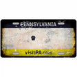 Pennsylvania State Rusty Novelty Metal License Plate 12" x 6" (LP)