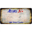 Alberta State Rusty Novelty Metal License Plate 12" x 6" (LP)