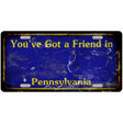 Pennsylvania Rusty Novelty Metal License Plate 12" x 6" (LP) / Yes