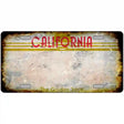 California Golden State Plate Rusty Blank Metal License Plate 12" x 6" (LP) / Yes