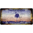 South Carolina Rusty Novelty Metal License Plate 12" x 6" (LP) / Yes