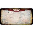 Ohio Rusty Novelty Metal License Plate 12" x 6" (LP) / Yes