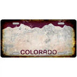 Colorado Rusty Novelty Metal License Plate 12" x 6" (LP) / Yes