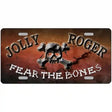 Fear The Bones Novelty Metal License Plate 12" x 6" (LP)