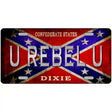 U Rebel U Novelty Metal License Plate 12" x 6" (LP)