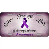 Leiomyosarcoma Cancer Ribbon Novelty Metal License Plate 12" x 6" (LP)