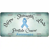 Prostate Ribbon Novelty Metal License Plate 12" x 6" (LP)