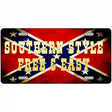 Southern Style Metal Novelty License Plate 12" x 6" (LP)