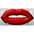 Red Lips Novelty Metal License Plate 12" x 6" (LP)