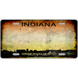 Indiana Rusty State Metal Novelty License Plate 12" x 6" (LP) / Yes