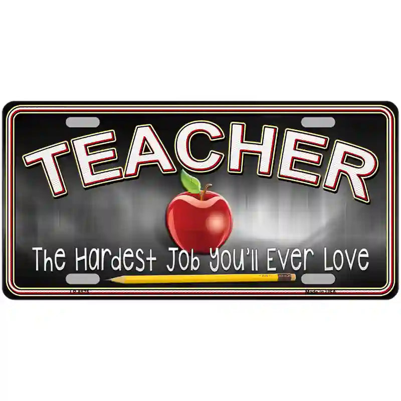 Teacher Metal Novelty License Plate 12" x 6" (LP)