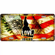 Idaho Love Metal Novelty License Plate 12" x 6" (LP)