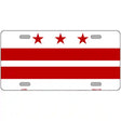 Washington DC Flag Metal Novelty License Plate 12" x 6" (LP)