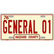 General 01 Metal Novelty License Plate 12" x 6" (LP)