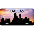 Dallas Silhouette Metal Novelty License Plate 12" x 6" (LP)