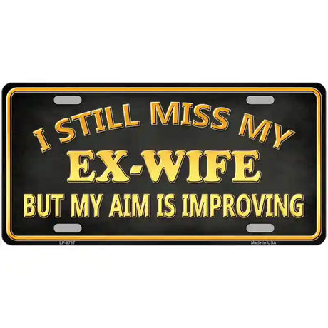 Ex Wife Metal Novelty License Plate 12" x 6" (LP)