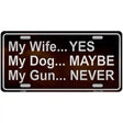 My Gun Metal Novelty License Plate 12" x 6" (LP)