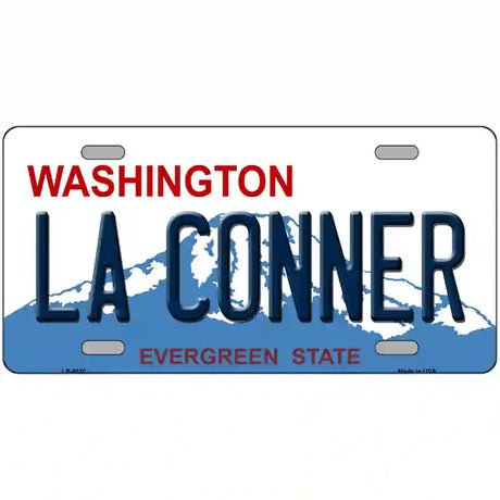 La Conner Washington Metal Novelty License Plate 12" x 6" (LP)