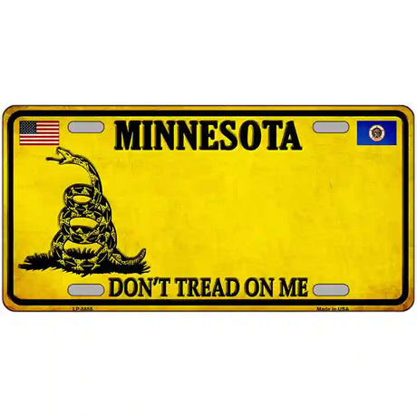 Minnesota Dont Tread On Me Metal Novelty License Plate 12" x 6" (LP) / Yes