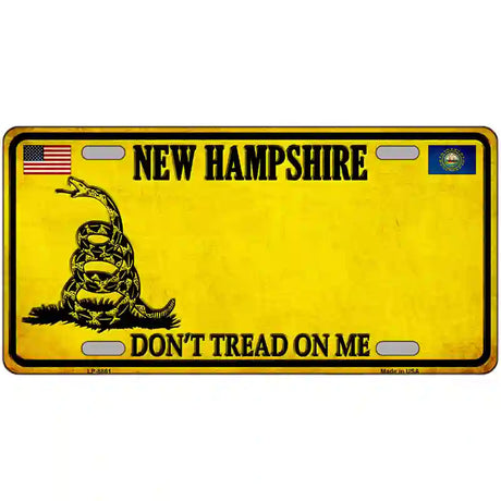 New Hampshire Dont Tread On Me Metal Novelty License Plate 12" x 6" (LP)