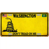 Washington Dont Tread On Me Metal Novelty License Plate 12" x 6" (LP)