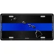 Hawaii Thin Blue Line Metal Novelty License Plate 12" x 6" (LP)