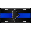 Maine Thin Blue Line Metal Novelty License Plate 12" x 6" (LP)