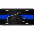 Massachusetts Thin Blue Line Metal Novelty License Plate 12" x 6" (LP)