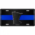 Minnesota Thin Blue Line Metal Novelty License Plate 12" x 6" (LP)