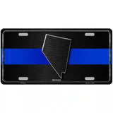 Nevada Thin Blue Line Metal Novelty License Plate 12" x 6" (LP)