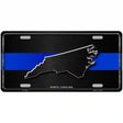 North Carolina Thin Blue Line Metal Novelty License Plate 12" x 6" (LP)