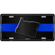 Oregon Thin Blue Line Metal Novelty License Plate 12" x 6" (LP)