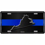 Virginia Thin Blue Line Metal Novelty License Plate 12" x 6" (LP)