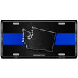 Washington Thin Blue Line Metal Novelty License Plate 12" x 6" (LP)