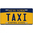 Taxi New York Metal Novelty License Plate 12" x 6" (LP)