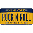 Rock N Roll New York Metal Novelty License Plate 12" x 6" (LP)